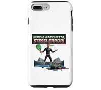 Divertente Italiano Padel Nuova Racchetta Stessi Errori Grafica Custodia per iPhone 7 Plus/8 Plus