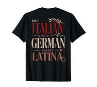 Divertente Italiano Tedesco Latina relazione dicendo romanticismo Maglietta