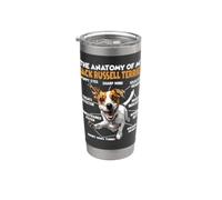 Divertente Jack Russell Terrier Gassi T per cani proprietari Bicchiere termico in acciaio inox doppia parete