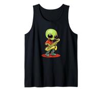 Divertente jamming alieno con un sassofono cosmico Canotta