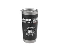 Divertente Jimothy Gioco Non Guardare Il Procione Gamer Meme Bicchiere termico in acciaio inox doppia parete