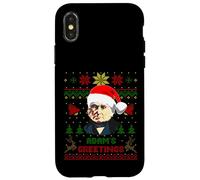 Divertente John Quincy Presidente Adams Natale Parodia Vacanze Custodia per iPhone X/XS