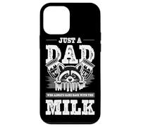 Divertente Just A Dad Who Always Came Back With The Milk Custodia per iPhone 12 mini