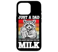 Divertente Just A Dad Who Always Came Back With The Milk Custodia per iPhone 16 Pro