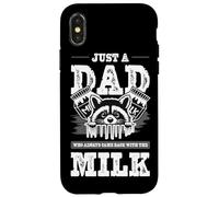 Divertente Just A Dad Who Always Came Back With The Milk Custodia per iPhone X/XS