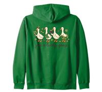 Divertente Just A Lucky Goose, Simpatico Trifoglio D'Anatra per San Patrizio Felpa con Cappuccio