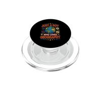 Divertente Just Boy ama la geografia dicendo sarcastico PopSockets PopGrip per MagSafe
