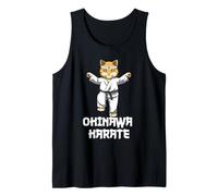 Divertente Karate Cat Kata Kumite Canotta