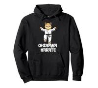 Divertente Karate Cat Kata Kumite Felpa con Cappuccio