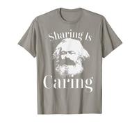 Divertente Karl Marx Socialism Sharing is Caring T-Shirt Maglietta
