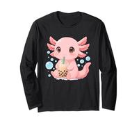 Divertente Kawaii Axolotl Holding Boba Cup Allegro Pet Maglia a Manica
