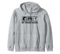 Divertente Kickboxer Weekend Kickboxer Muay Thai Felpa con Cappuccio