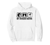 Divertente Kickboxer Weekend Kickboxer Muay Thai Felpa con Cappuccio