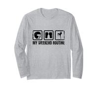 Divertente Kickboxer Weekend Kickboxer Muay Thai Maglia a Manica