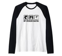 Divertente Kickboxer Weekend Kickboxer Muay Thai Maglia con Maniche Raglan