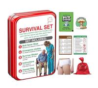 Divertente kit di sopravvivenza Shárt, set regalo con accessori di ricambio, divertente kit di sopravvivenza per adulti, uomini, adolescenti, famiglie, mariti e amici