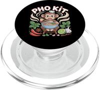 Divertente kit Pho Monkey Pun Vietnamita Noodle Bowl Humor PopSockets PopGrip per MagSafe