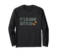 Divertente Kiteboarding It's Blowin' Gotta Go Maglia a Manica