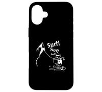 Divertente kitesurf nel vento Custodia per iPhone 16 Plus