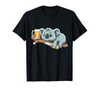Divertente Koala bere birra per un amante del Koala Koala Bear Fan Maglietta