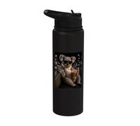 Divertente Koala Caffè Freddo Divertente Animale Meme Koala Stainless Steel Insulated Water Bottle