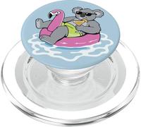 Divertente Koala Pool Float Flamingo Summer Party PopSockets PopGrip per MagSafe