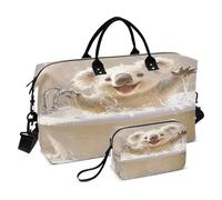 Divertente Koala Retro Vasca Da Bagno Viaggio Duffel Bag Weekender Bag Sport Allenamento Borsa con Toiletry Bag per Allenamento 2 Pz Set bulto de para Mujer