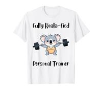 Divertente Koalafied Personal Trainer Sollevamento Pesi Koala Amante Maglietta