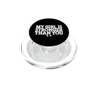 Divertente la mia ragazza è più forte di te palestra bro PopSockets PopGrip per MagSafe