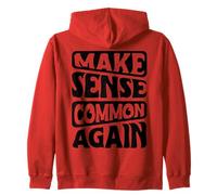 Divertente La Politica ha Senso Comune di Nuovo Sarcastico Felpa con Cappuccio