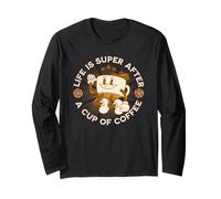 Divertente: la Vita è Super buona Dopo Una Tazza di caffè Maglia a Manica