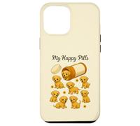 Divertente Labrador My Happy Pills amante degli animali mamma papà bambini Custodia per iPhone 12 Pro Max