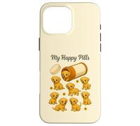 Divertente Labrador My Happy Pills amante degli animali mamma papà bambini Custodia per iPhone 16 Pro Max