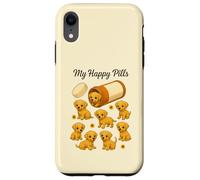 Divertente Labrador My Happy Pills amante degli animali mamma papà bambini Custodia per iPhone XR