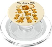 Divertente Labrador My Happy Pills amante degli animali mamma papà bambini PopSockets PopGrip per MagSafe
