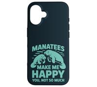 Divertente lamantino - Make Me Happy You Not So Much Sea Lovers Custodia per iPhone 16