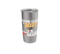 Divertente laurea Future Class Of 2027 Sono sopravvissuto all"ottavo grado Bicchiere termico in acciaio inox doppia parete