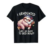 Divertente laurea I Graduated Can I Go Back To Bed Now Women Maglietta