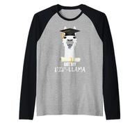 Divertente Laurea per Lui e lei ha ottenuto Il Mio Lama Dip-Llama Maglia con Maniche Raglan