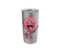 Divertente lecca-lecca vorace con chitarra per i fan di Rocking Candy Bicchiere termico in acciaio inox doppia parete