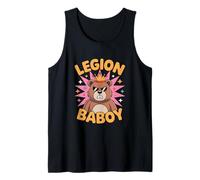 Divertente Legione Baboy Angry Bear Retro Cartoon Canotta
