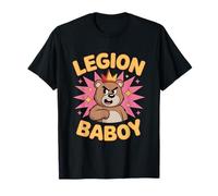 Divertente Legione Baboy Angry Bear Retro Cartoon Maglietta