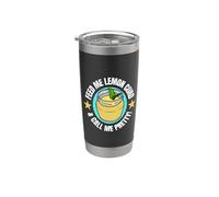 Divertente Lemon Curd Bicchiere termico in acciaio inox doppia parete