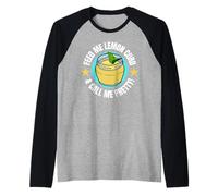 Divertente Lemon Curd Maglia con Maniche Raglan