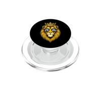 Divertente leone che dice questo fuori rabbia sarcastico PopSockets PopGrip per MagSafe