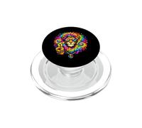 Divertente leone simbolo della pace animale della fauna selvatica PopSockets PopGrip per MagSafe