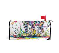 Divertente Leopard Art Pittura Decorativa cassetta postale copre magnetico per San Valentino divertente copertura della cassetta postale invernale dimensioni standard para buzon