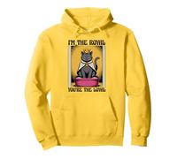 Divertente lettiera per gatti con scritta "I'm The Royal You're The Loyal Cat" Felpa con Cappuccio