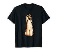 Divertente levriero afgano cartone animato simpatico cane Maglietta