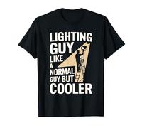 Divertente Light Tech Lighting Guy come un ragazzo normale ma più freddo Maglietta